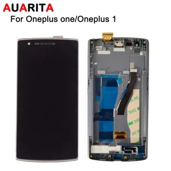 AAA Kvalitet 1stk LCD-For Oneplus en/ Oneplus 1 LCD-Display og Touch-Skærm med stellet perfekt reparere en del gratis værktøjer