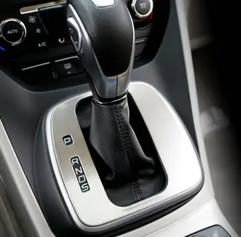 ABS Chrome Bil Særlige gear panel dekorative dække kuga gear hoved klistermærker tilfældet for Ford Escape kuga 2013