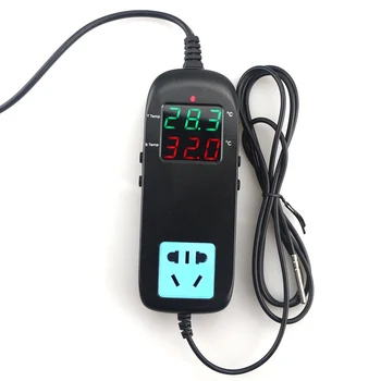 AC-90~250V LED digital termometer temperatur controller inkubator akvarium termometer termostato termostat -40~120C EU Stik
