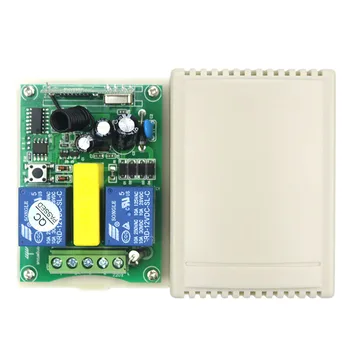 AC220V intelligent digital RF trådløs fjernbetjening switch system & 4stk modtager til lærred/garage/blinds