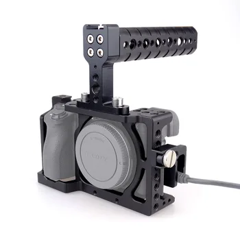 ACCSTORE DSLR-Kamera Bur Kit Stabilisator + Top Håndtag Greb til Sony A6000/ A6300/ A6500/ ILCE-6000/ ILCE-6300 NEX7 - 503