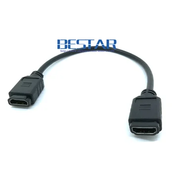 Adaptador Kabel HDMI til HDMI Type A kvinde til Kvinde Udvidelse adapter stik converter hdmi-hdmi-kabel-30cm 1 ft 0.3 m