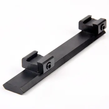 Adapter Carril Weaver Rail Længde 124mm med 10 Slots, der Passer 11mm til 20mm Picatinny Skinne for Taktisk Jagt