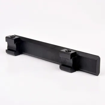 Adapter Carril Weaver Rail Længde 124mm med 10 Slots, der Passer 11mm til 20mm Picatinny Skinne for Taktisk Jagt