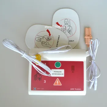 AED Træner førstehjælpskursus Maskine + 50stk/Masse Rød Farve CPR Maske ansigtsskærm CPR