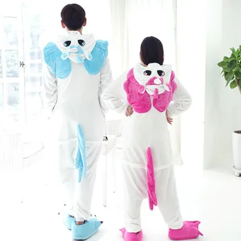 Afeenyrk Engros Sy Voksen pyjamas sæt dyr panda unicorn Unisex Onesie Mode Flannel kvinder tøj, Nattøj