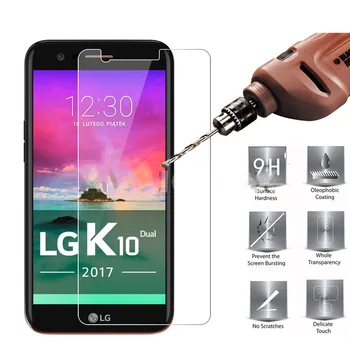 AGREAL Hærdet Glas til LG K8 2017 Skærm Protektor 9H 2.5 D 0.26 MM Telefonen Beskyttelse Film til LG K10 2017 Hærdet Glas