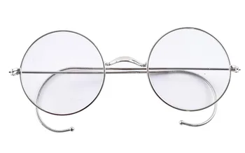 Agstum 47mm Runde Optisk Sjældne Wire Rim Recept Harry Potter Stil Briller Ramme Uden Næse Puder Antikke Briller Rx