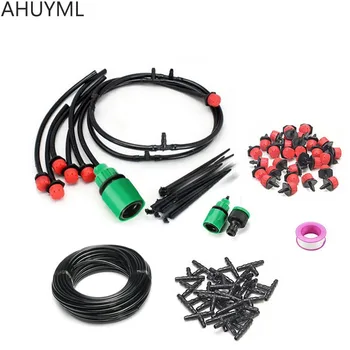 AHUYML 1 Sæt Mini Automatisk Vanding Kit 4/7 mm Slange Kunstvanding Dripper Slange Beslag 1/4 
