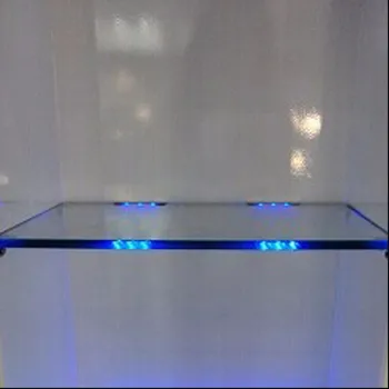 Aiboo LED Under-Kabinet Lys for Glas Kant Hylde Bagsiden Klip Klemme Strip Belysning 4 Lamper med infrarød Fjernbetjening og Adapter