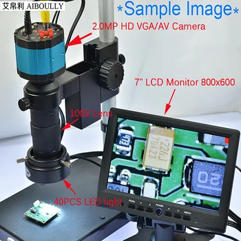 AIBOULLY C-Mount-Linse 0.2 X -2X Zoom WD25-130mm Mikroskop Overvåge Linse Telefon Reparation Diagnostiske Zoom Video-mikroskop