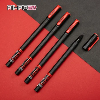 Aihao 80481 0,5 mm sort gel pen kontor & skole papirvarer at skrive forsyninger 12pcs/masse