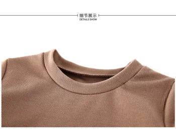 AiLe Kanin 2017 Ny Pige Tøj, Dress Langærmet T-Shirt + Kjole 2 Stykker Gitter Udnytte Unikke Design, Mode Kids Tøj