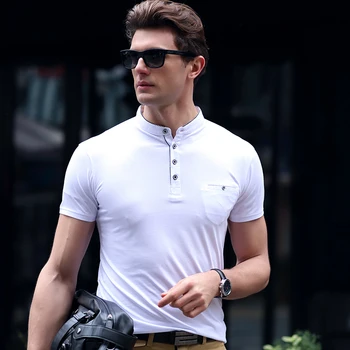 AIRGRACIAS Mærke tøj Nye Mænd Polo Shirt Mænd Business & Casual solid mandlige polo shirt i åndbar kortærmet polo shirts