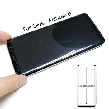 Akcoo S8 Screen Protector full lim version til Samsung Galaxy S8 Plus fuld selvklæbende Tilfælde Venligt hærdet glas Skærm Flim