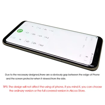 Akcoo S8 Screen Protector full lim version til Samsung Galaxy S8 Plus fuld selvklæbende Tilfælde Venligt hærdet glas Skærm Flim
