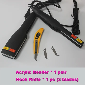 Akryl Bender Kanal Brev hot bukkemaskine 3D Lysende tegn Arc/Vinkel Form Bender 1 par plus 1 krog kniv Gratis fragt