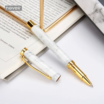 Aldrig Oprindelige Marmor Korn Gel Pen Roller Underskrive Pen 0,5 mm Sort Blæk Gave Pakke Kontor-Og skoleartikler Gave Papirvarer