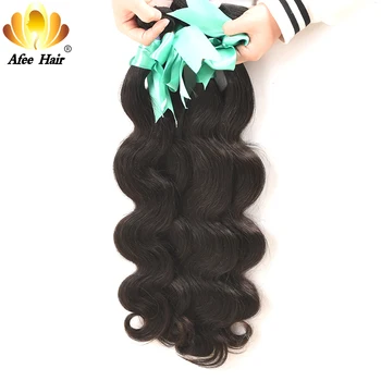 Aliafee Brazilian Hår Body Wave 4 Bundter Aftale Brasilianske Hair Weave Human Hair Extension 8