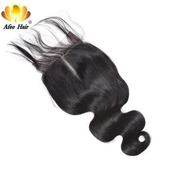 AliAfee Hair Lace Lukning Brasilianske Krop Bølge Remy Human Hair 4*4 Schweiziske Blonder Med 130% Tæthed med Baby Hair Lukning 8