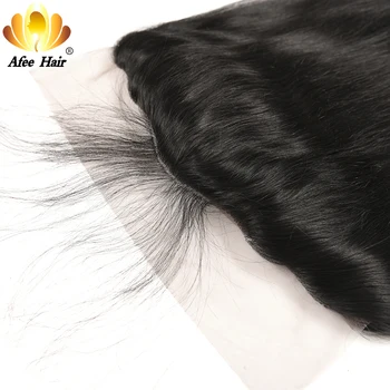 AliAfee Hår øre til Øre Blonder Frontal Brasilianske Lige Remy Human Hair 13*4 med Baby Hair 130% Skæbne Gratis Fragt