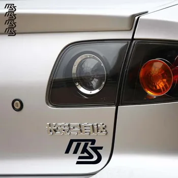 Aliauto 4 X MS Logo Reflekterende Bil Mærkat Og Mærkat B Kolonne For Mazda 2 Mazda 3, Mazda 6 Mazda cx 5