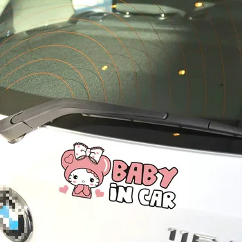 Aliauto Car-styling Melodi Baby I Bilen Mærkat og Mærkat med Tilbehør til Ford Focus Vw Polo Skoda Bmw Audi Opel Toyota Peugeot