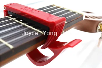 Alice A007E-C Farverige Plast Ratchet Guitar Capo Klemme For Klassisk Guitar Gratis Shipping Engros