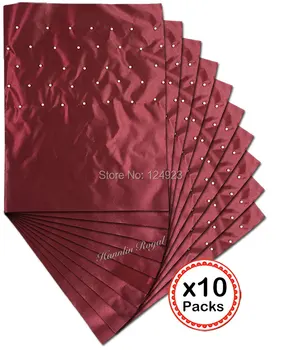 Almindelig Pink 10 pakker med 20 stykker Beaded Afrikanske sego headtie hoved uafgjort gele Tørklæde Headgele med masser af perler, gratis forsendelse DHL