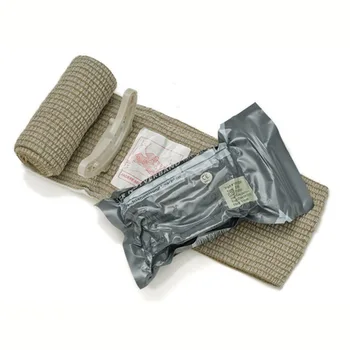 Altid Klar Bandage Kamp Dressing Udendørs Taktisk Akut førstehjælp Kompression Bandage 4 inches Vakuum emballage