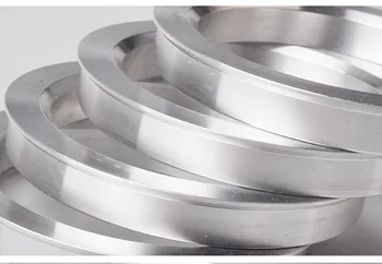 Aluminium legering hjul hub ring OD 65.1 til ID 63.3 Bil tilbehør 4 stykker/sæt studsen centreret hub ring ping