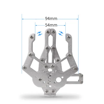 Aluminium Legering Manipulator Paw Arm Mekanisk Robot Klo Klemme Kit til Mellemstore Servo Robot Arm & Andre Projekter