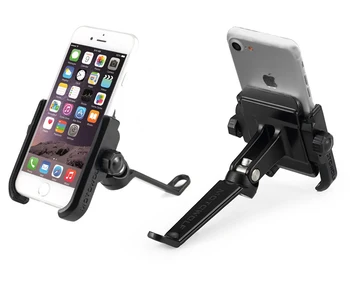 Aluminium Legering Motorcykel Telefon Holder Med Stå-Støtte til iPhone Universal GPS Cykel Holder Soporte Celular Moto For Xiaomi