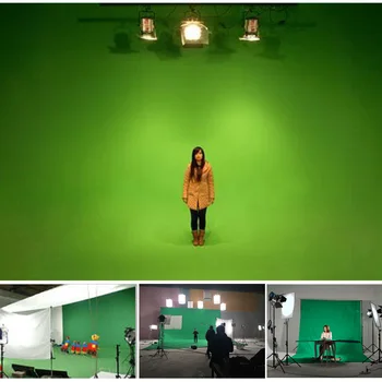ALUMOTECH Som Arri 150W Fresnel Wolfram Spotlight Belysning+Pære+Barndoors For Film Studio Video Kamera Fotografering
