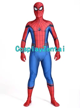 Amazing Spider-man Homecoming Cosplay Halloween Kostume 3D Spandex Zentai Jakkesæt til Børn/Voksne