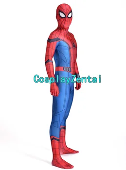 Amazing Spider-man Homecoming Cosplay Halloween Kostume 3D Spandex Zentai Jakkesæt til Børn/Voksne