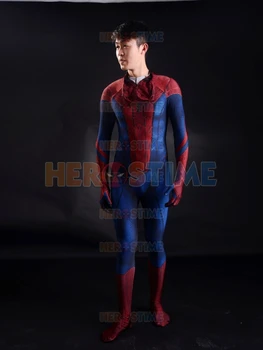 Amazing Spiderman Kostume 3D Originale Film Halloween Spandex Spiderman Superhelt Kostume fullbody zentai dragt