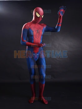 Amazing Spiderman Kostume 3D Originale Film Halloween Spandex Spiderman Superhelt Kostume fullbody zentai dragt