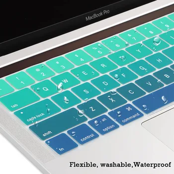 Amerikansk engelsk Til Macbook 2016 Pro 13.3 15.4 med Retina-Display og Touch Bar ID Slanke Tastatur Protector Cover Sticker