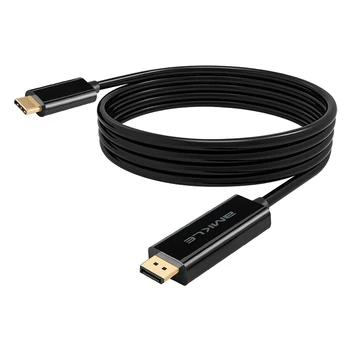 Amkle USB 3.1 USB-C DP-DisplayPort-Kabel USB-3.1 Type C Mandlige DP-DisplayPort Male 4K-Kabel Til MacBook Pro 2016 ChromeBook