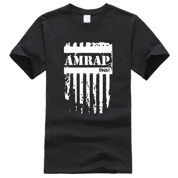 AMRAP brev trykt 2018 mænd er T-shirts, sommer mærke tøj crossfit t-shirt til mænd sportstøj fitness harajuku T-shirt top