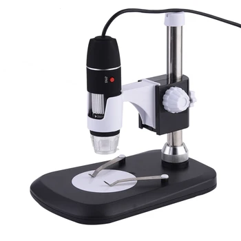 ANENG 1000X Elektronisk Digital Mikroskop Usb-Professionel Montering+Pincet 8 LED Forstørrelse Foranstaltning Med Holder