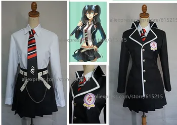Anime Blå Eksorcist / Ao no Exorcist Skole Uniform Kvinder Kvinde Tøj Okumura Rin Cosplay