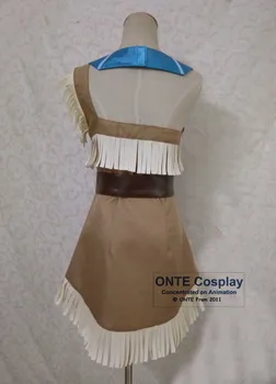 Anime Pocahontas Cosplay Kostumer Indian Squaw Tøser Prinsesse Kvinder Fancy Fest Kjole til Halloween Custom Made