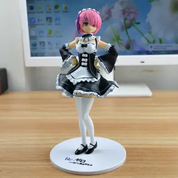Anime Re: Nul Kara Hajimeru Isekai Seikatsu Ram / Rem Stuepige Ver. PVC Figur Collectible Model Toy