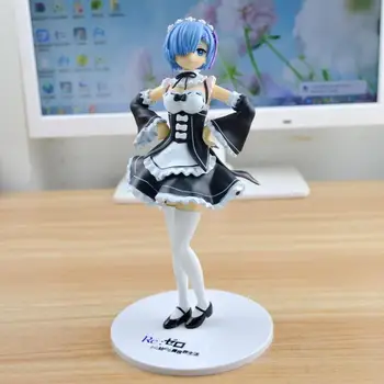 Anime Re: Nul Kara Hajimeru Isekai Seikatsu Ram / Rem Stuepige Ver. PVC Figur Collectible Model Toy