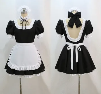 Anime Skæbne ophold nat Sabel Stuepige Kjole Uniform Cosplay Kostume Tilpasset Lavet