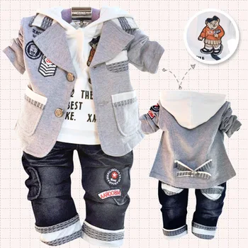 Anlencool Gratis fragt Holdning baby dreng Valley koreanske version af leisure suit baby boy tøj sæt foråret baby tøj