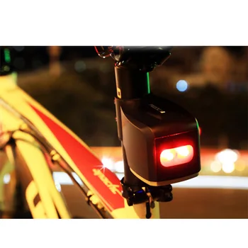 Anti-tyveri Alarm Cykel Lys Hale Lys Indbrudstyv Alarm Fjernbetjening Advarsel Flash Lys Cykling Udstyr Cykel baglygter
