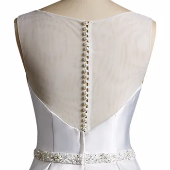 ANTI Vintage White Ivory Short-A-Line Wedding Dress 2018 Illusion Tilbage Vinger Robe De Mariee Vestidos De Noivas Bride Kjoler